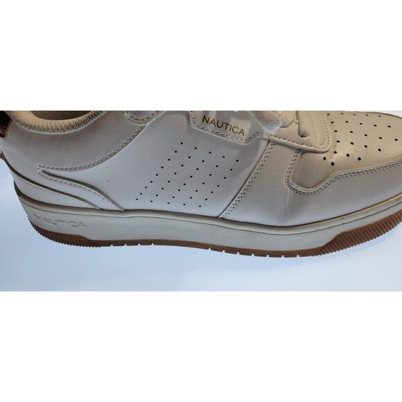 Nautica Mens White Lace Up Walking Sneaker Size 11 Stafford - Picture 2 of 10